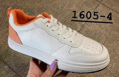 Buty sportowe damskie 7A1605-4.WHITE/ORANGE (36/41,8par)