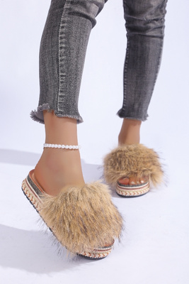 Klapki damskie BG216.KHAKI (36/41,12par)