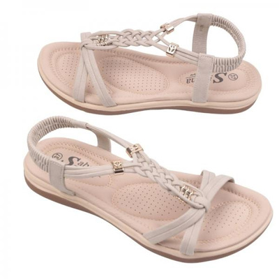 Sandały damskie DH21-5.BEIGE (36/41,12par)