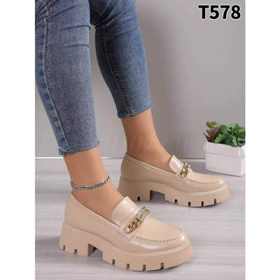 Półbuty damskie 7AT578.KHAKI (36/41,12par)