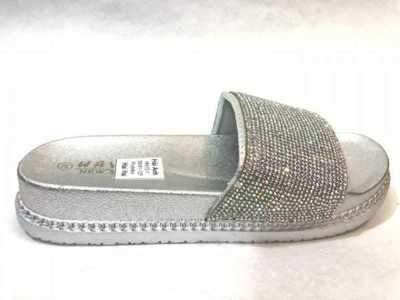Klapki damskie 7AHN15-1.SILVER (36/41,12par)