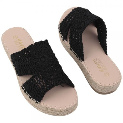 Klapki damskie F213-1.BLACK (36/41,12par)