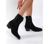 Botki damskie ocieplane 7AKE211.BLACK (36/41,12par)