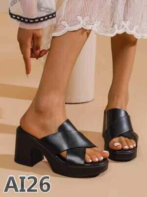 Klapki damskie AI26.BLACK (36/41,12par)