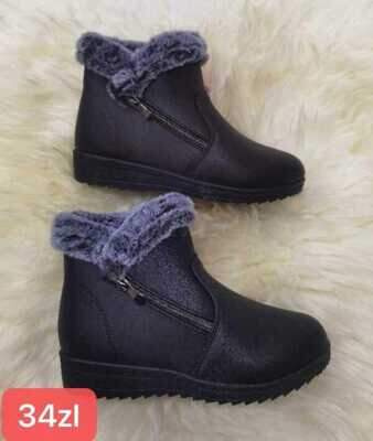 Botki damskie 7A308.BLACK, BROWN (37/42,12par)