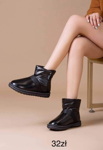 Botki damskie ocieplane 7ABL418.BLACK (36/41,12par)