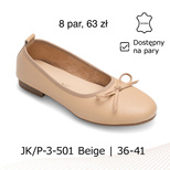 Balerinki damskie 7AP-3-501.BEIGE (36/41,8par)