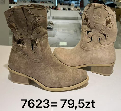 Botki damskie 7623.KOLORDOWYBORU (36/41,12par)