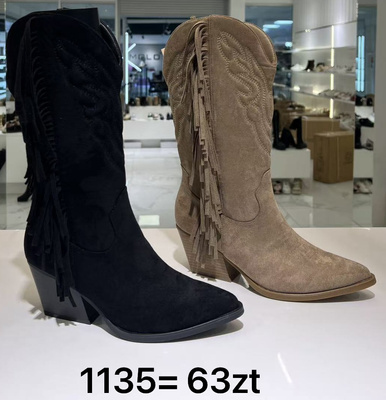 Kozaki damskie 1135.KOLORDOWYBORU (36/41,12par)