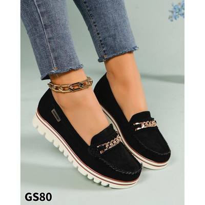 Mokasyny damskie GS80.BLACK (36/41,12par)