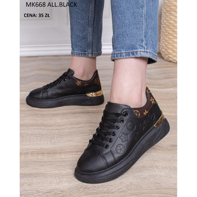 Buty sportowe damskie MK668.ALLBLACK (36/41,12par)