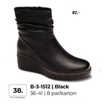 Botki damskie 7AB-3-1512.BLACK (36/41,8par)