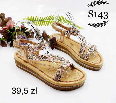 Sandały damskie 7AS143.PINK (36/41,12par)