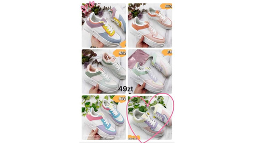 Buty sportowe damskie 7ABB218.PURPLE (36/41,12par)