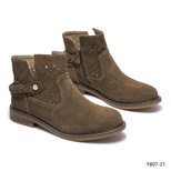 Botki damskie 7AY807-21.GREEN (36/41,12par)