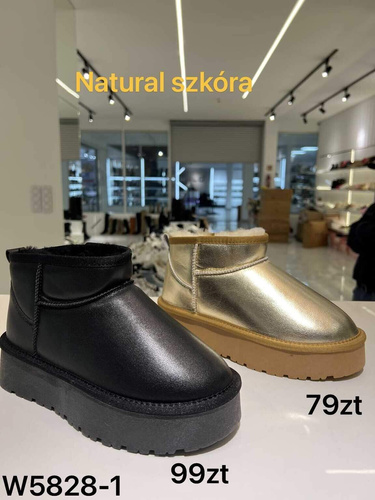 Botki damskie W5828-1.GOLD (36/41,12par)