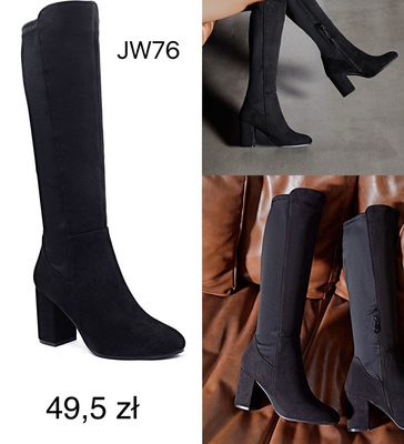 Kozaki damskie JW76.BLACK (36/41,12par)