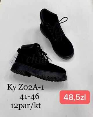 Trzewiki męskie 9AZ02A-1.BLACK (41/46,12par)