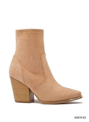 Botki damskie ocieplane 5619-63.KHAKI (36/41,12par)