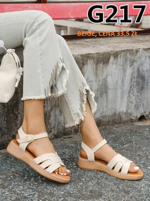 Sandały damskie G217.BEIGE (36/41,12par)