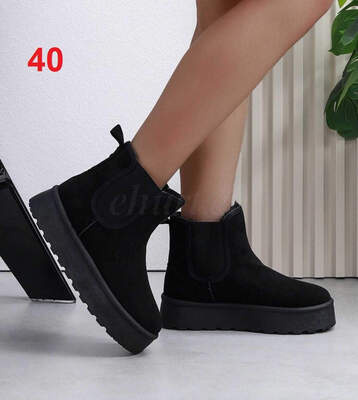 Botki damskie 7AKY8919.BLACK Nieocieplane (36/41,12par)