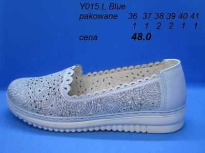 Mokasyny damskie 7AY015.LBLUE (36/41,8par)