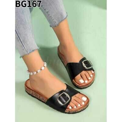 Klapki damskie  7ABG167.BLACK  (36/41,12par)