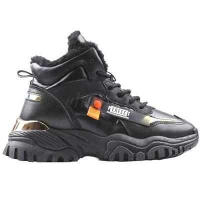 Trzewiki damskie RM44A-1.BLACK Ocieplany (36/41,8par)