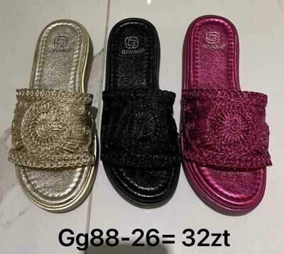 Klapki damskie 7AGG88-26.KOLORDOWYBORU (36/41,12par)