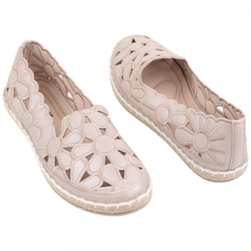 Balerinki damskie F06A-12.BEIGE (36/41,12par)