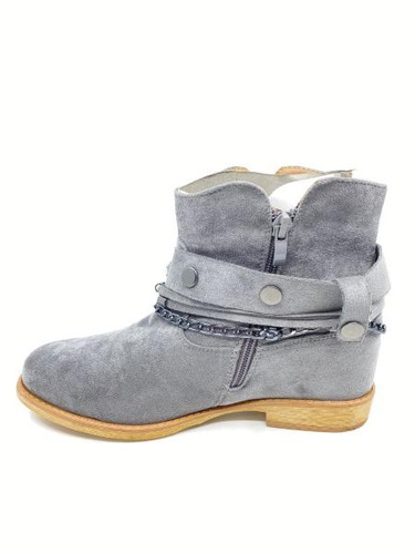 Botki damskie RM05-5.GREY Ocieplane (36/41,8par)