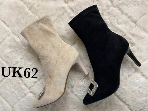 Botki damskie 7AUK62.BEIGE (36/41,12par)