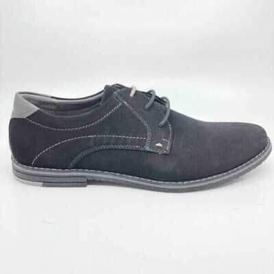 Półbuty męskie 9AAB128-13.BLACK/GREY (40/45,8par)