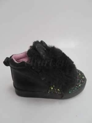 Botki dziewczęce 1AR95AE-1.BLACK (21/26,8par)