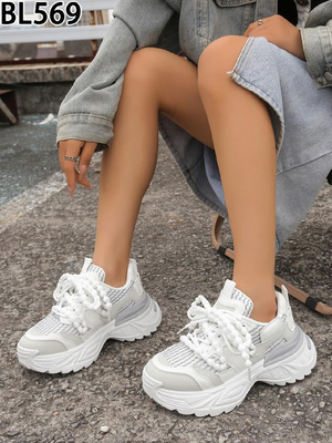 Buty sportowe damskie BL569.WHITE (36/41,12par)