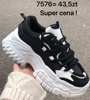 Buty sportowe damskie 7576.BLACK (36/41,12par)