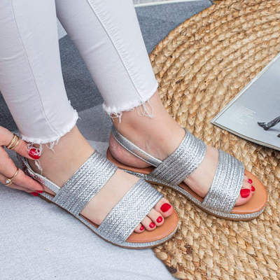 Sandały damskie 7AWL1593.SILVER (36/41,12par)