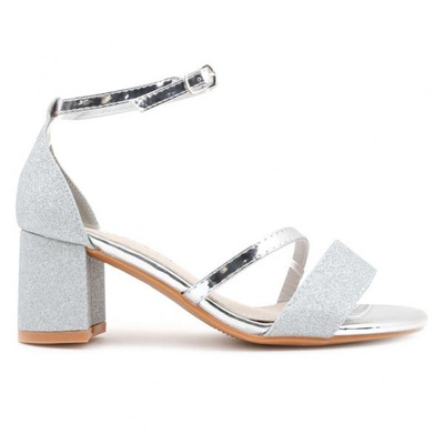Sandały damskie SY27M-3.SILVER (36/41,12par)