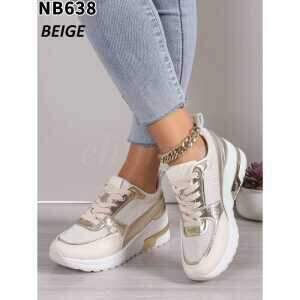 Buty sportowe damskie  7ANB638.BEIGE  (36/41,12par)