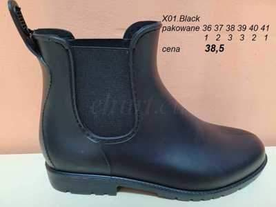 Kalosze damskie 7AX01.BLACK (36/41,12par)