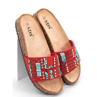 Klapki damskie 7AA8097.RED (36/41,12par)