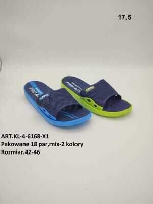 Klapki męskie  9AKL4-6168-X1.MIX  (42/46,18par)