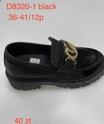 Półbuty damskie 7AD8320-1.BLACK (36/41,12par)