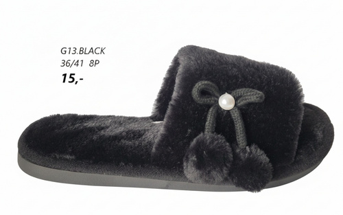 Kapcie damskie G13.BLACK (36/41,8par)