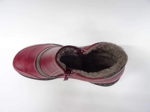 Botki damskie ocieplane   7A9662B-4.RED     (37/42,12par)