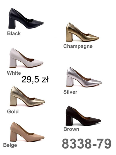 Czółenka damskie 8338-79.KOLORDOWYBORU (36/41 12par)