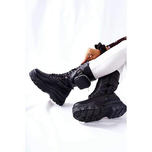 Botki damskie 7ASY53-2.BLACK Ocieplane (36/41,12par)