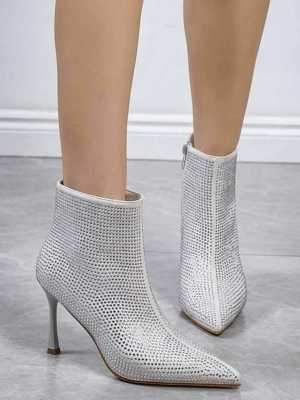 Botki damskie 7AJH268.SZARY  L.Ocieplany (36/41,12par)