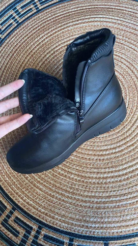 Botki damskie ocieplane  7A0-159.BLACK   (36/41,12par)