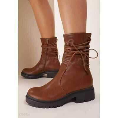 Botki damskie ocieplane 7AST30.CAMEL  (36/41,12par)